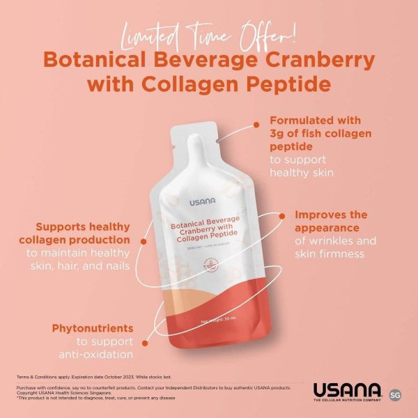 Cranberry Collagen Protein Peptide Drink | low-sugar | Antioxidants