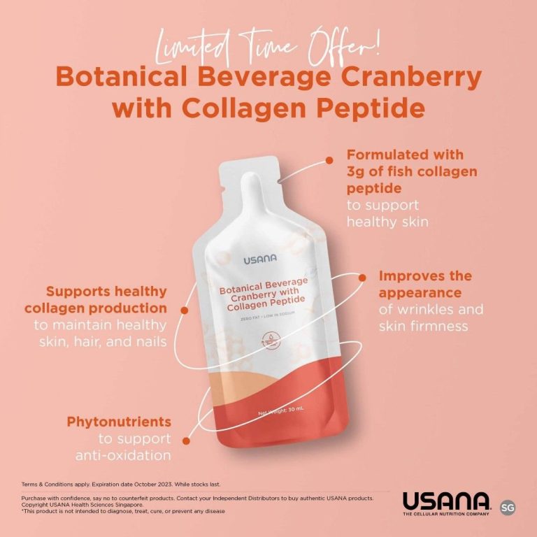 Cranberry Collagen Protein Peptide Drink | low-sugar | Antioxidants